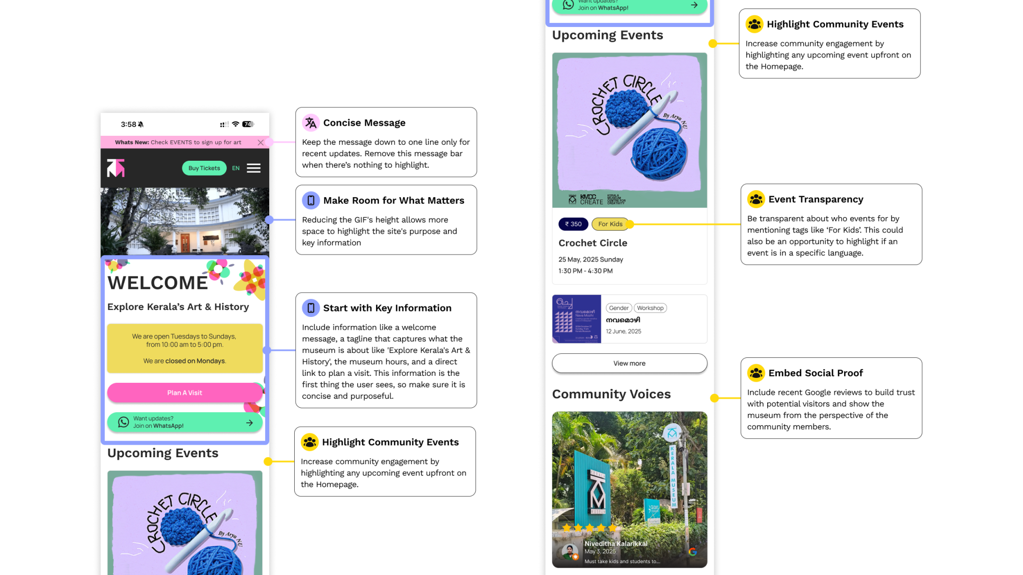 Annotated Homepage